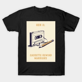 Gen X: Cassette Rewind Warriors, view 3 T-Shirt